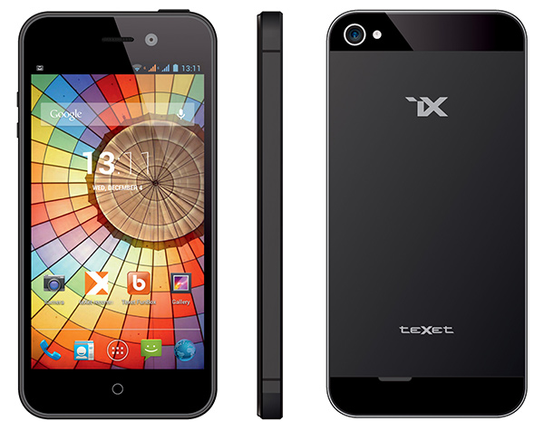 teXet iX: "золотой" смартфон с дизайном iPhone 5S