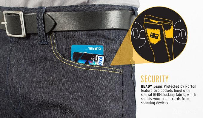 Особые джинсы защитят пользователей NFC от цифровых карманников