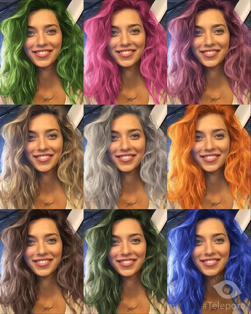 Инстатренды: в AppStore бум на приложение Teleport, которое красит волосы в разные цвета