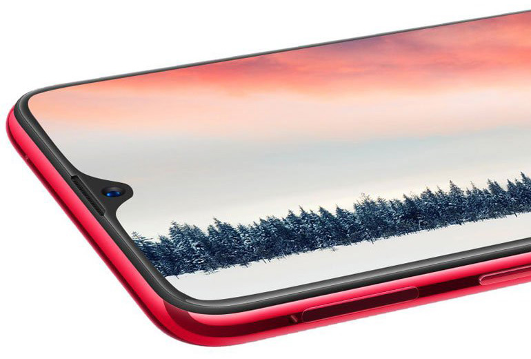 Oppo F9: недорогой безрамочный смартфон с самой крошечной "монобровью"