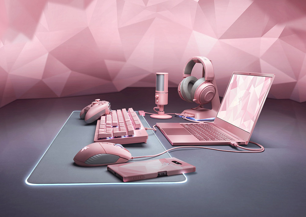 Razer Quartz: серия игровых аксессуаров в розовом цвете