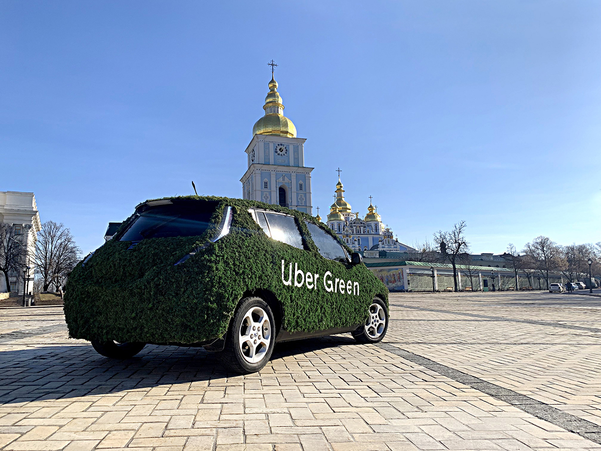 Uber Green: сервис такси на базе электромобилей запущен в Киеве