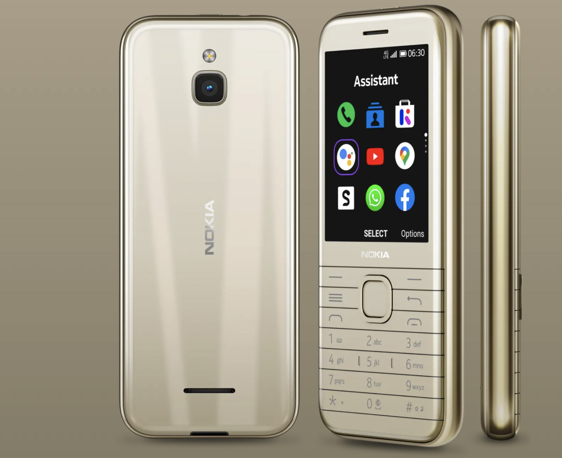 Nokia 8000 4G: недорогой кнопочный телефон, напоминающий легендарную 8000-ю серию Nokia