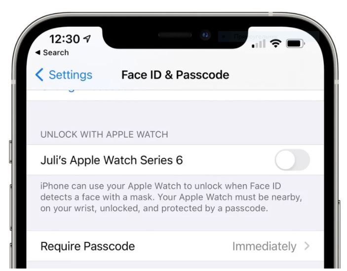 iPhone научился распознавать лица маске, но только если у вас Apple Watch