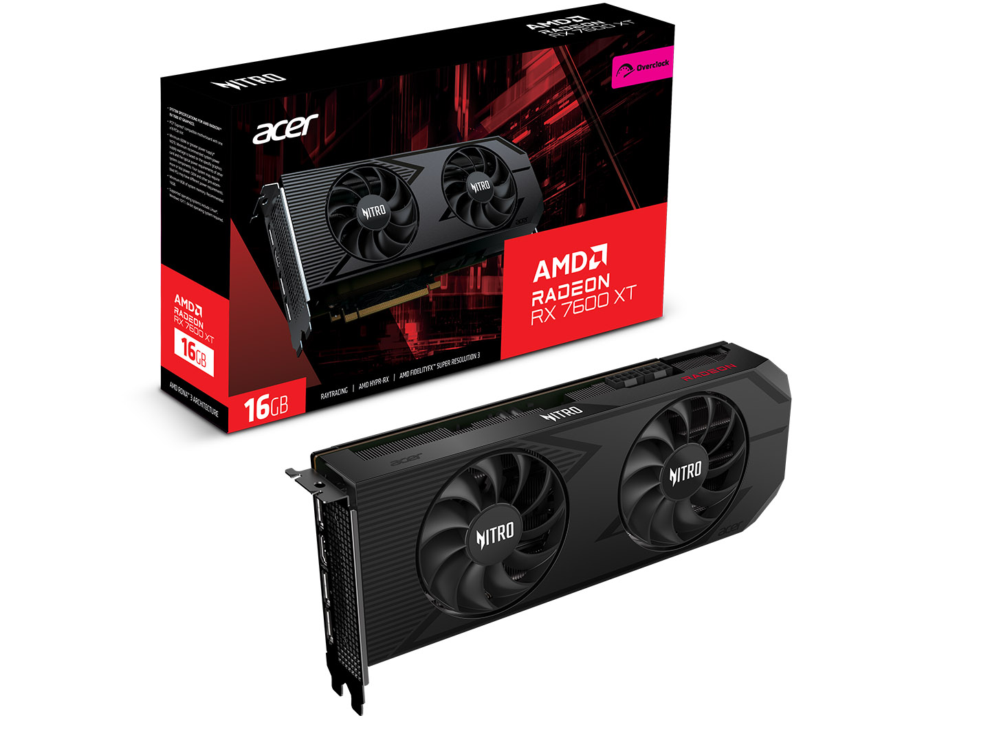 Відеокарта Acer Nitro AMD Radeon RX 7600 XT OC