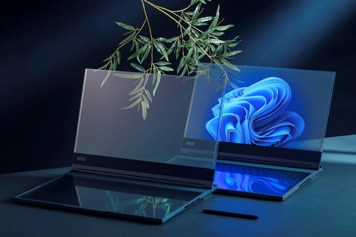 Lenovo показала концепт прозорого ноутбука