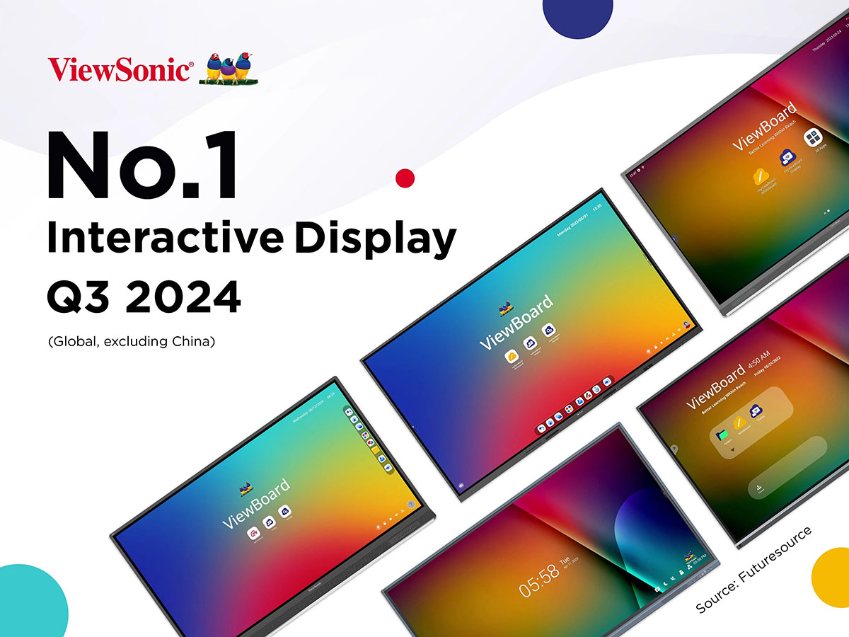 ViewSonic зміцнює позиції лідера серед світових брендів інтерактивних дисплеїв